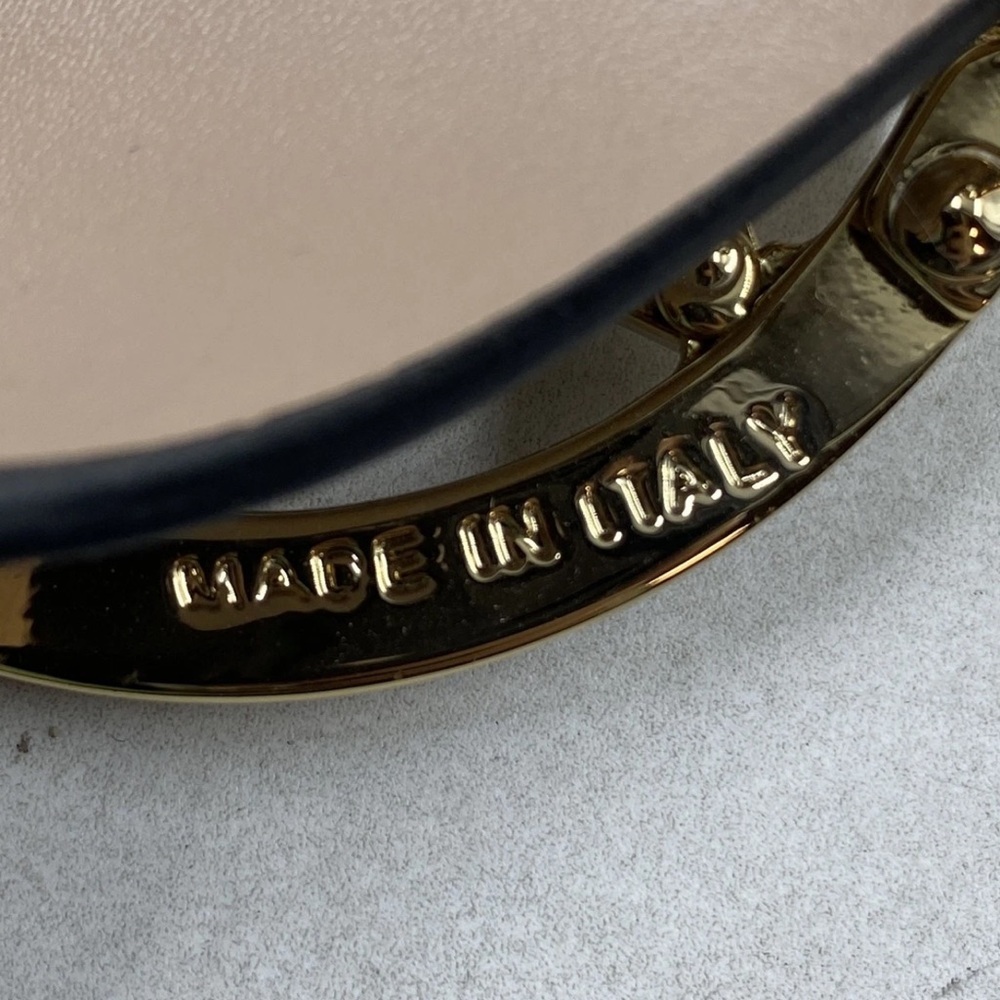 Valentino Pink Leather V Logo Belt - Picture 4 of 7
